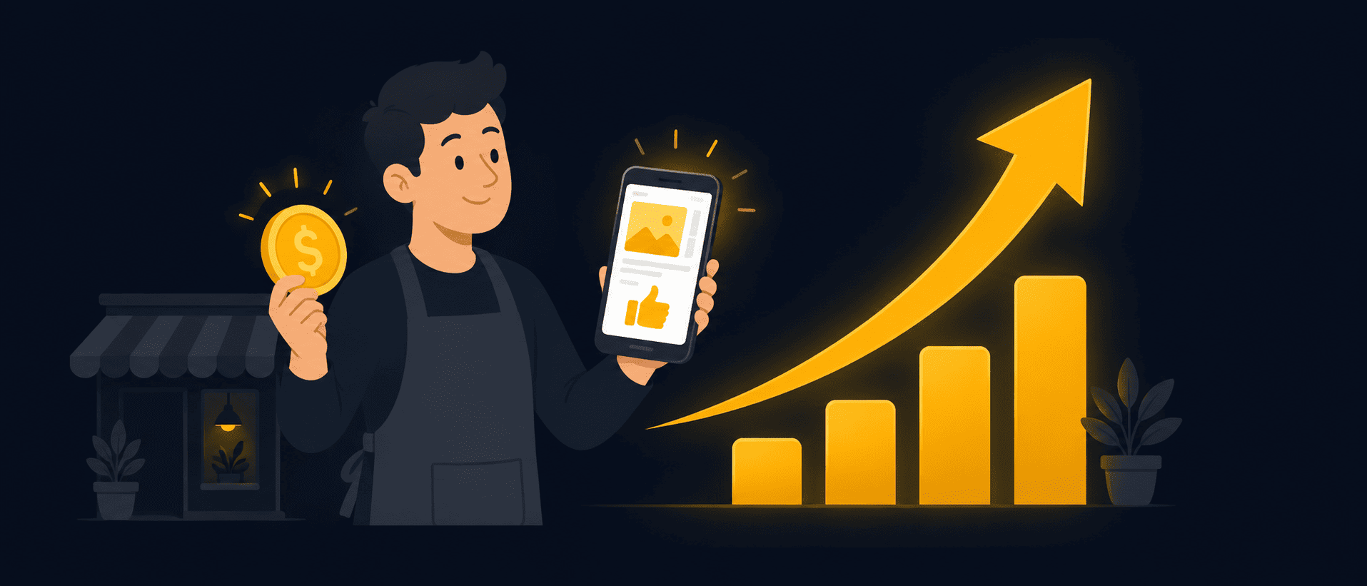 Empresário analisando investimento